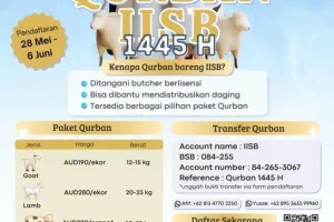 DIBUKA PENDAFTARAN QURBAN IISB 1445H